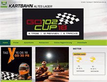 Tablet Screenshot of go-kartbahn.de